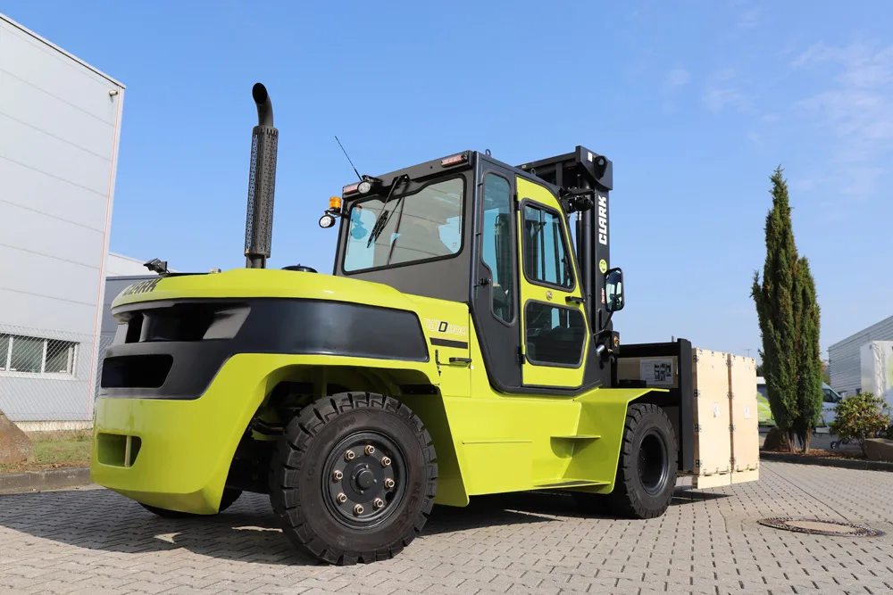 Clark has launched a new diesel forklift with a load capacity of 8 tons 