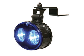 Blue LED warning lights