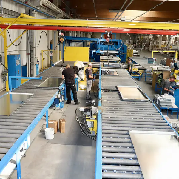 In Großzöberitz, Saxony-Anhalt, door and gate manufacturer Teckentrup produ